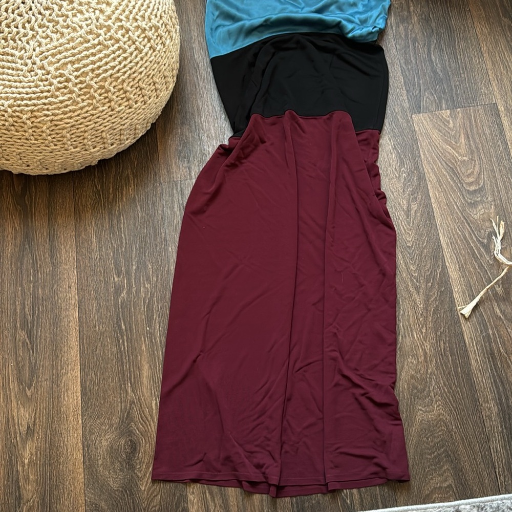 COLORBLOCK WOOL DRESS - Picture 5 of 6